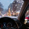 STILVORA Weihnachtsfiguren, Wackelfigur Holz Auto, Lustige Produktbild-Vorschau 4