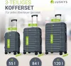 Juskys Hartschale Kofferset Reisekoffer 3 teilig - Produktbild-Vorschau 4
