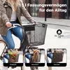 Wiltec fietsmand voor, 32,5x24x26,5 cm, van staal, zwart, Productafbeelding-voorbeeld 14
