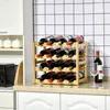 HOMCOM Weinregal Flaschenregal für 16 Flaschen Weinhalter Produktbild-Vorschau 9
