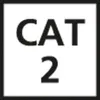 The image displays the text "CAT 2" within a square border. Anteprima dell’immagine prodotto