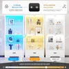 BROTTAR 64,7" Glasvitrine Weiß mit LED-Beleuchtung, Produktbild-Vorschau 3