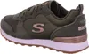 Side view of a green Skechers sneaker. Voir les images du produit