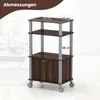 COSTWAY Kuchyňský regál pro mikrovlnnou troubu, regál pro Náhled obrázku produktu 3