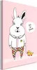 Italienischer Leinwand Leinwandbild - Rabbit's Friend (1 Produktbild-Vorschau 1