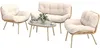 Gartenmöbel Set 4-teilig Polyrattan Lounge-Set mit Produktbild-Vorschau 2