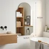 Zrkadlo na stenu bez rámu, 51x91 cm, nepravidelný tvar, MDF Náhľad obrázku produktu 2