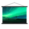 MuchoWow® Textilposter Nordlichter - Brücke - Island 120x80 Produktbild-Vorschau 1