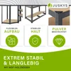 Juskys 3er Metall Regalsystem Basic - 1 Eckregal & 2 Produktbild-Vorschau 7