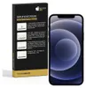A product box for screen protectors next to a smartphone. Produktbild-Vorschau