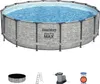 Bestway Steel Pro 5619E, Gerahmter Pool, Leiter, Grau, 67,4 Produktbild-Vorschau 1