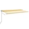 vidaXL Markise Automatisch Einziehbar 600x350 cm Gelb und Produktbild-Vorschau 3