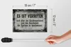 Holzschild Spruch 18x12cm verboten über Küchenpersonal Produktbild-Vorschau 5