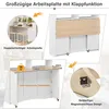 Flieks Servierwagen Esstisch mit Klappbarer Arbeitsplatte Produktbild-Vorschau 6