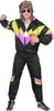 A man wearing an 80s-style tracksuit, holding a can. Produktbild-Vorschau