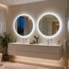 WISFOR LED zrcadlo do koupelny, kulaté, průměr 70 cm, bez Náhled obrázku produktu 4