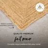carpetfine Tapis Jute Nele couloir couleur naturelle beige Voir les images du produit 3