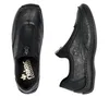 Rieker Damen Echtleder Slipper schwarz, Damen:39 EU Produktbild-Vorschau 21