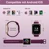 Smartwatch Damen mit Telefonfunktion, 1,85" HD Fitness Produktbild-Vorschau 9