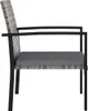 vidaXL Chaises de jardin 4 pcs. Poly Rotin Gris - Chaises Voir les images du produit 9