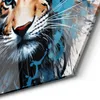 DEQOART Glasbild Echtglas 40x35 cm 'Tigerflorale Pracht' Produktbild-Vorschau 5