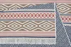 Tapiso Teppich AZTECA vintage Fransen grau orange Produktbild-Vorschau 6