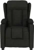 masážne kreslo vidaXL Black Fabric Náhľad obrázku produktu 3