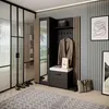 Armoire LIVIA – Ensemble vestiaire avec miroir et cintres, Voir les images du produit 1