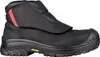 A black work boot with a red accent. Produktbild-Vorschau