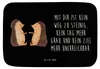 Mr. & Mrs. Panda Badematte Igel Liebe - Schwarz - Geschenk, Produktbild-Vorschau 1