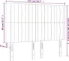 LED Kopfteil Blau 144x5x118/128 cm Stoff Produktbild-Vorschau 6