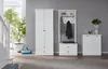 Trendteam Garderobe BrandsonBaxter, 4-teilig, Weiß/Schwarz Produktbild-Vorschau 3