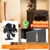 Holzofen Ventilator mit 5 Flügeln – stromlos, leise & Produktbild-Vorschau 4