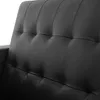 Poltrona Kunda, poltrona club lounge, Pelle finta, piedi in Anteprima dell’immagine prodotto 11