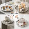 Metall Kerzentablett Silber rund im Orient Design - 34 cm - Produktbild-Vorschau 7