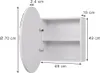 Szafka z lustrem w łazience Vicco Loki Biały 70 x 70 cm z 2 Podgląd zdjęcia produktu 2