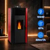 Estufa de pellets hidro THUNDER VAYNE-RED 13 kW con WiFi, Vista previa de la imagen del producto 3