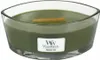 A WoodWick Fraser Fir scented candle in a clear glass bowl. Produktbild-Vorschau