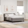 Boxspringbett mit Kopfteil Taupe 160 x 200 cm Stoff Produktbild-Vorschau 2
