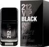 A black perfume bottle and its packaging are displayed against a white background. Podgląd zdjęcia produktu
