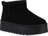 VAN HILL Damen Warm Gefütterte Plateau Boots Profil-Sohle Produktbild-Vorschau 1