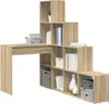 vidaXL Scrivania ad angolo con ripiano in rovere Sonoma Anteprima dell’immagine prodotto 3