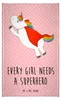 Mr. & Mrs. Panda Handtuch Einhorn Super - Rot Pastell - Produktbild-Vorschau 1