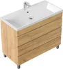Lavabo da appoggio per bagno "Fellini 100" rovere oro Anteprima dell’immagine prodotto 1