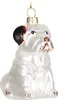 BRUBAKER Englische Bulldogge Weiß mit Weihnachtsmütze - Produktbild-Vorschau 1