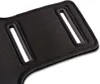 A close-up view of a black sport armband with two white rectangular openings. Produktbild-Vorschau
