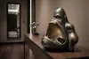 riess-ambiente Deko-Figur KING APE 25cm Polyresin bronze Produktbild-Vorschau 3
