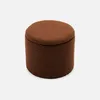 sweeek - Stoffhocker mit Stauraum - Terrakotta Produktbild-Vorschau 1