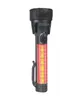 A black OSRAM LEDguardian Saver Light Plus Multifunktions-Sicherheitsleuchte with red and yellow LEDs is shown against a white background. Produktbild-Vorschau