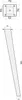 Technical drawing with dimensions of a furniture leg. Produktbild-Vorschau